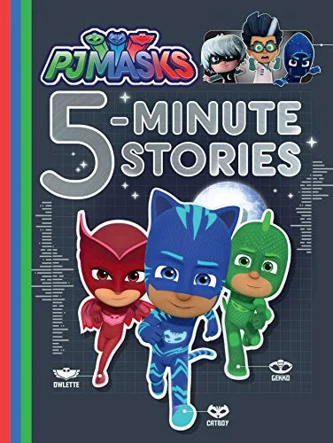 Enjoy quick and exciting adventures with our 5-Minute Stories featuring the PJ Masks characters. Perfect for bedtime or anytime reading. Ages 3-7 years old. Children Fiction.