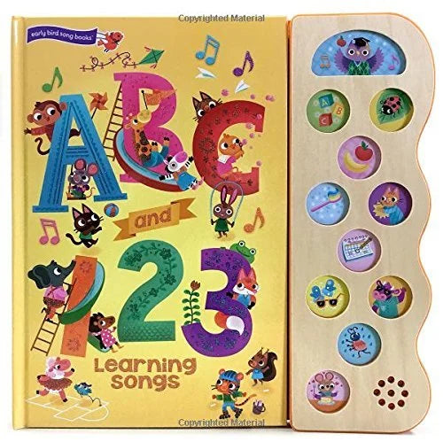 ABC & 123 LEARNING SONGS (EARLY BIRD SONG BOOK). Children's Fiction. Interactive Adventure. Ages 12m+