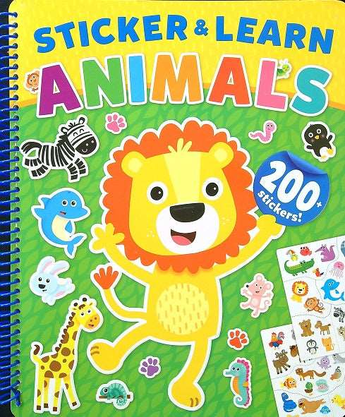 ANIMALS (STICKER & LEARN). Children Nonfiction. Learn while you play as you sticker your way through this animals activity book!