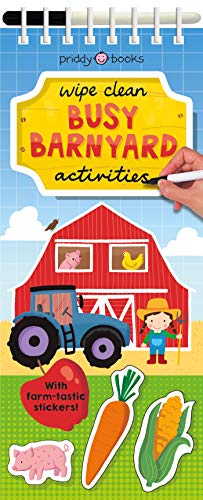 BUSY BARNYARD WIPE CLEAN ACTIVITIES. Activity Books. Animals. Children Nonfiction. Ages: 3-5 years old