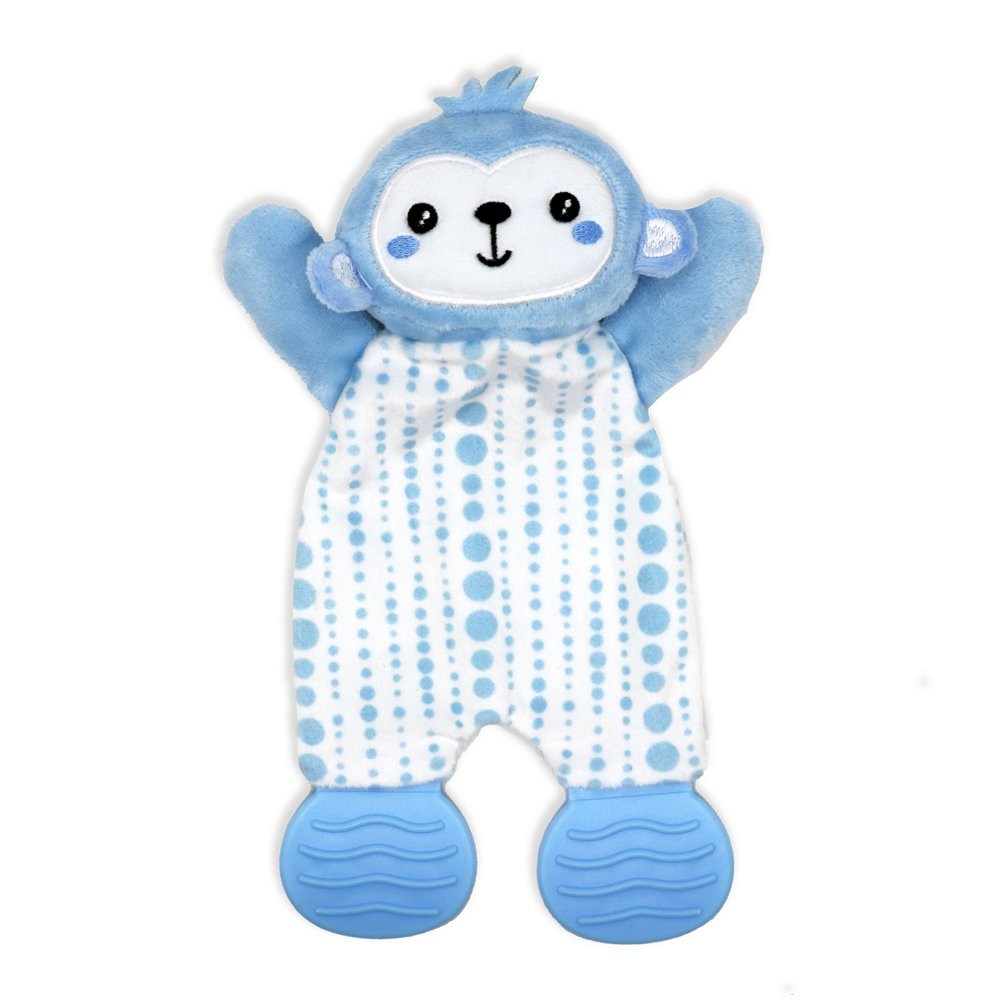 Activities by Baby Mode brand. Blue Monkey Teething Activity Toy. 100% Polyester