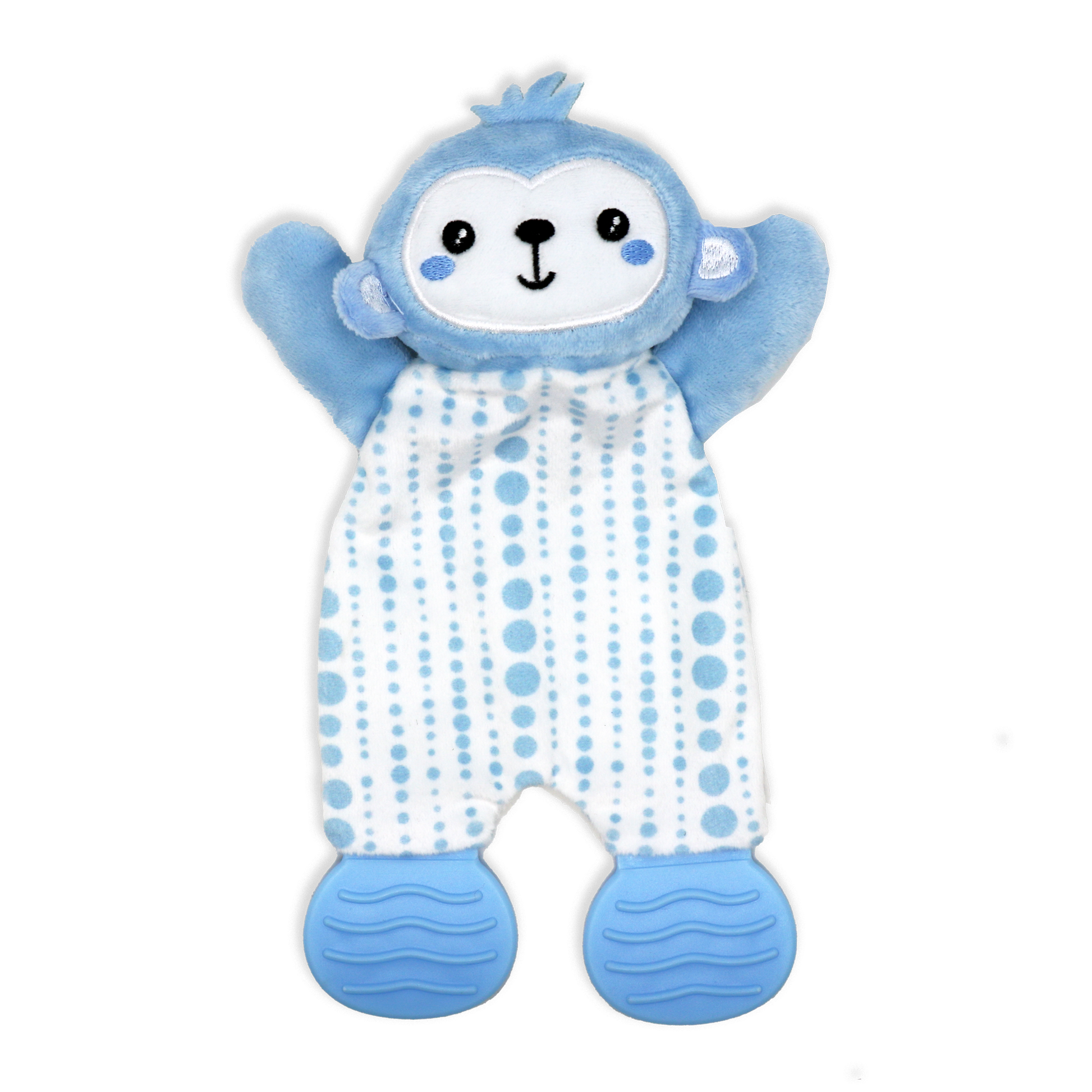 Activities by Baby Mode brand. Blue Monkey Teething Activity Toy. 100% Polyester